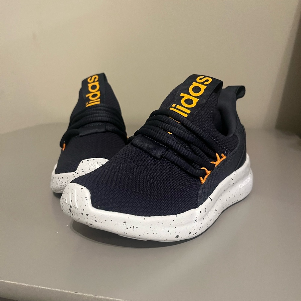 Boys Adidas Lite Racer Adapt7 - Size 12. New without tags or box. Navy & Orange.